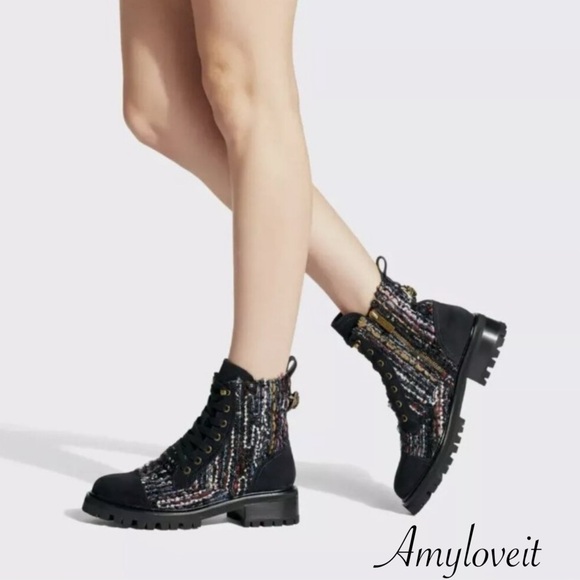 Kurt Geiger London Kensington Combat Boots - Picture 1 of 7